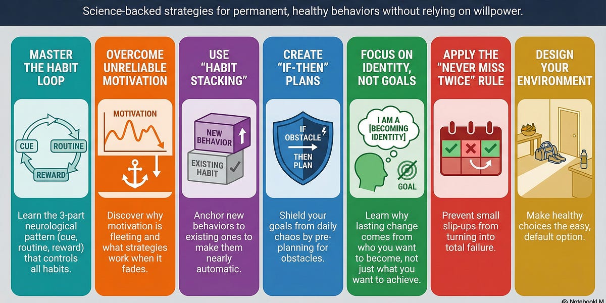 How to Make Healthy Habits Actually Stick (Without Relying on Willpower)