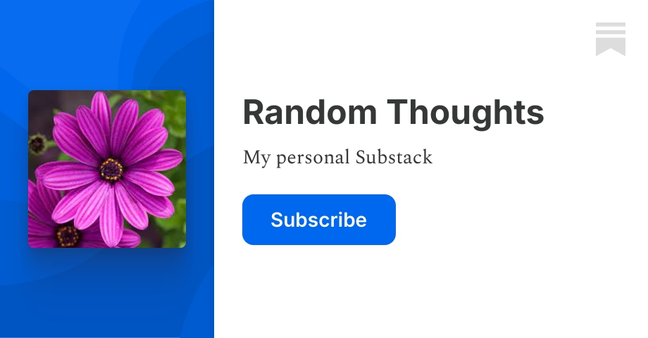 Random Thoughts | Rod Watkins | Substack
