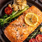 Anti-Inflammatory Roasted Salmon with Garlic, Lemon & Herbs