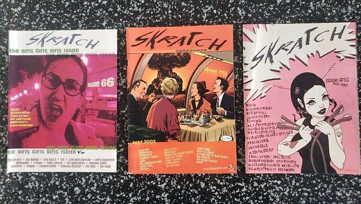photos of covers and inside pages of zines.