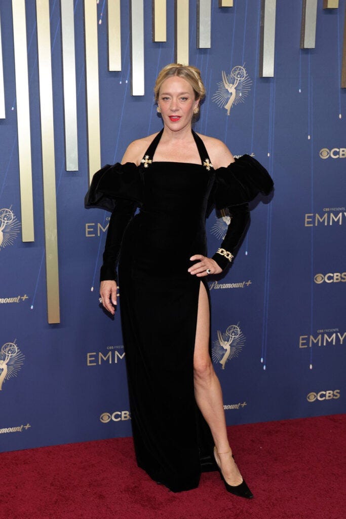 Chloe Sevigny, Nicholas Chavez & Charlie Hunnam in Saint Laurent at 2025  Emmys