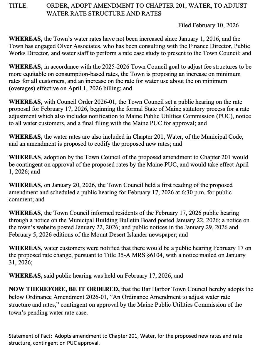 Hobson Bay Council Rates Bill Example.pdf After a Decade of Flat Rates, Bar Harbor Confronts the True Cost of Water