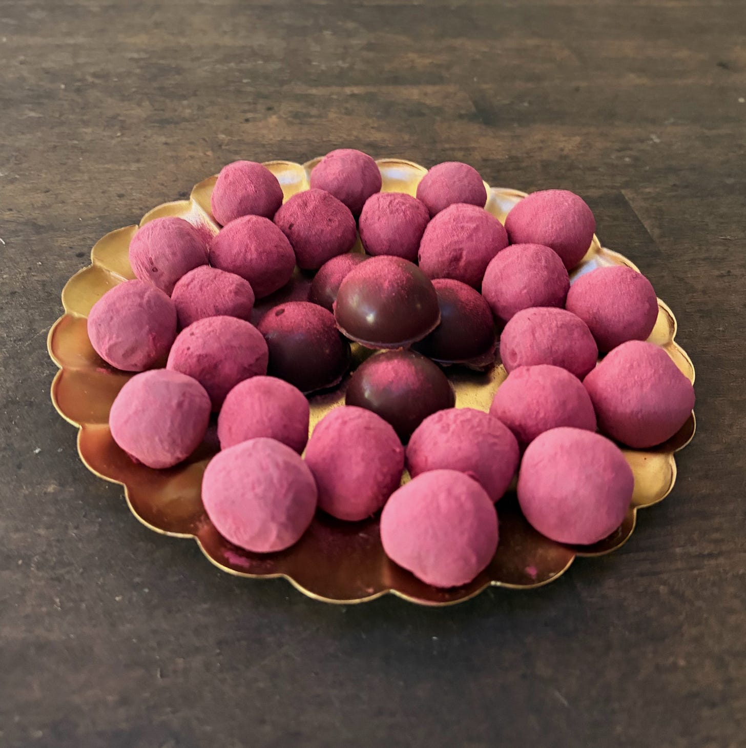 Chocolate Beet Red Velvet Truffles and Bonbons