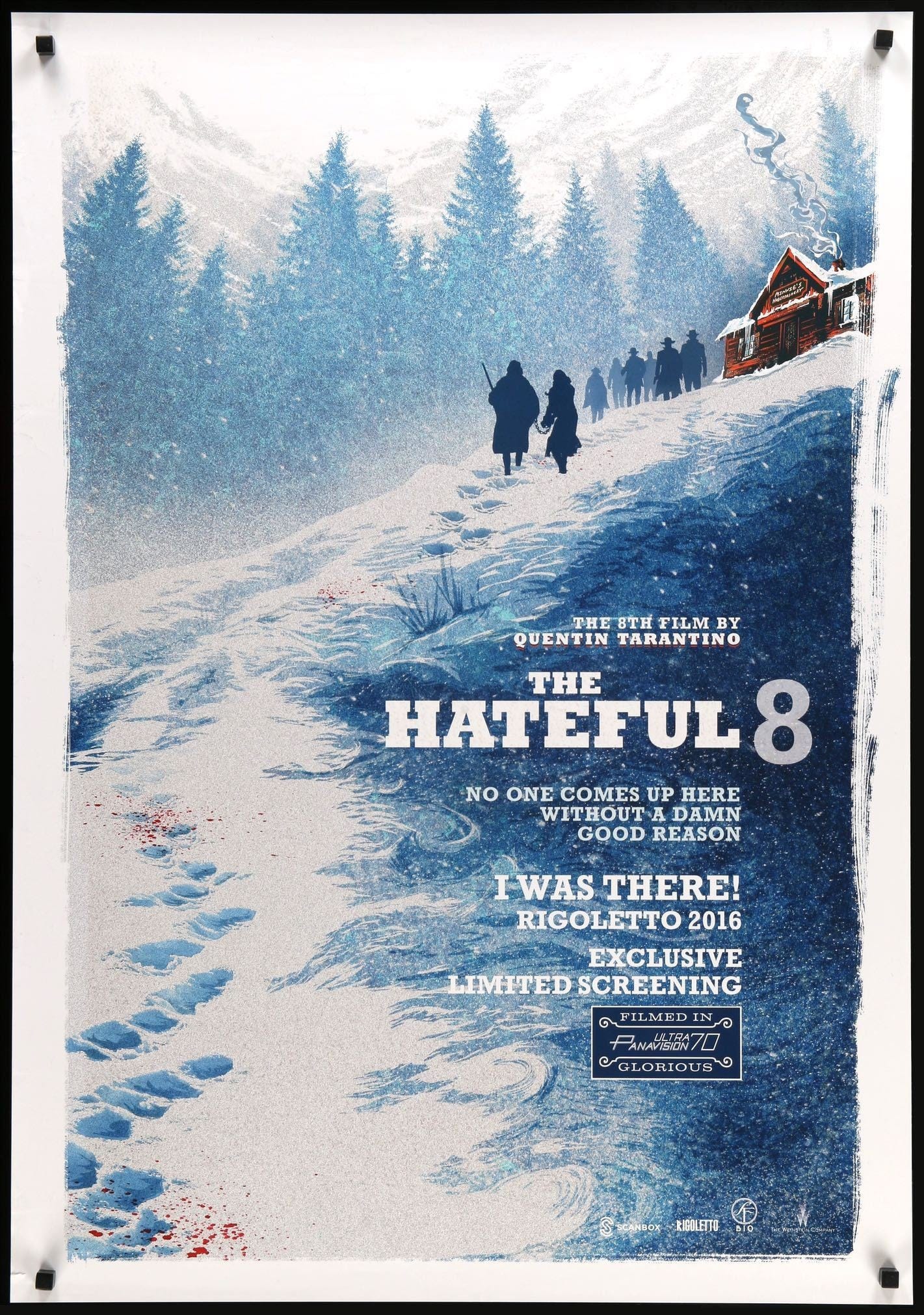 The Hateful Eight (2015) Original Swedish Movie Poster - Original Film Art  - Vintage Movie Posters