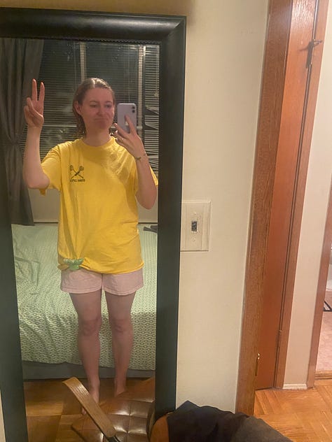 a series of mirror selfies.
