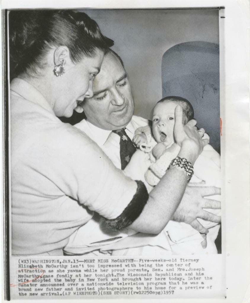 SENATOR JOE MCCARTHY-ORIGINAL PHOTO-W/BABY DAUGHTER | eBay