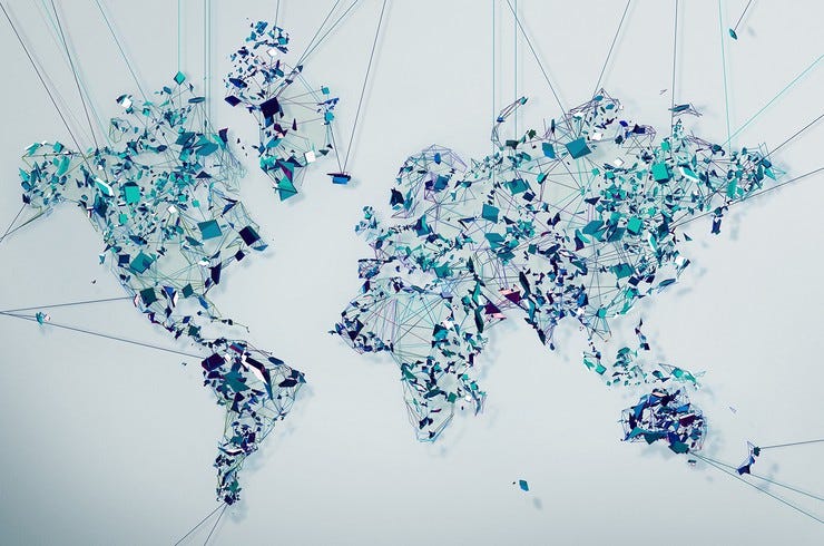 World map blue 2016 billboard 1548