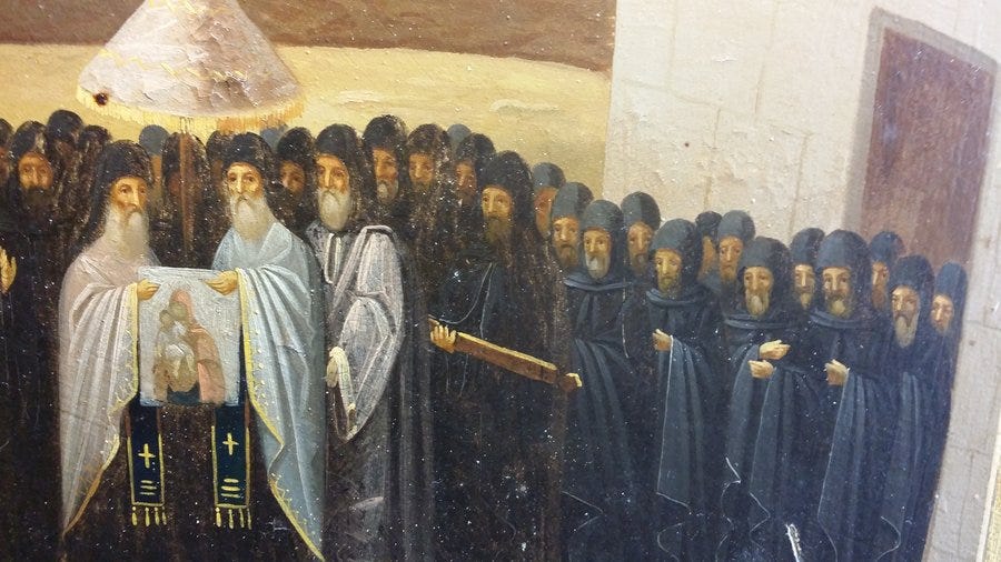 Τὸ θαῦμα τοῦ «Ἄξιον Ἐστίν» | Ἱερὸ Κελλὶ «Ἄξιον Ἐστί», Λάκκος «Ἄδειν» - Καψάλα, Ἅγιον Ὅρος