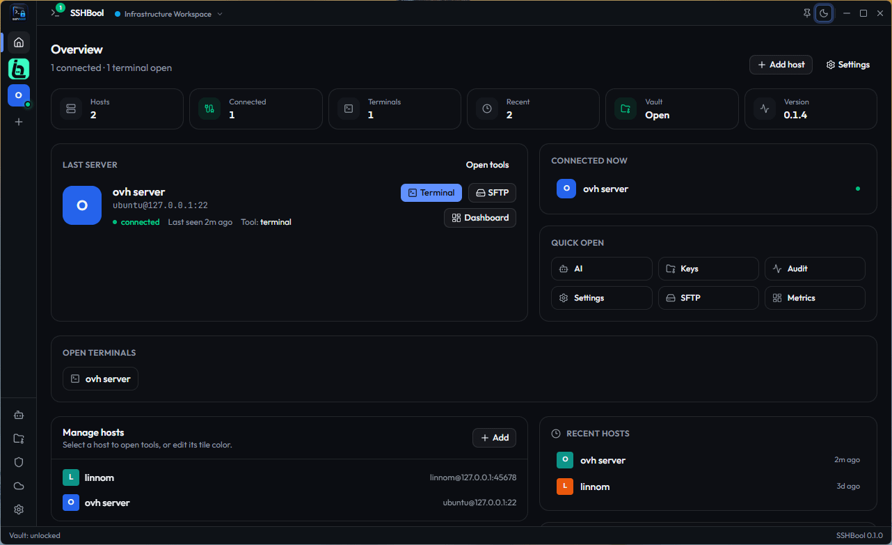 Overview Dashboard (Dark)