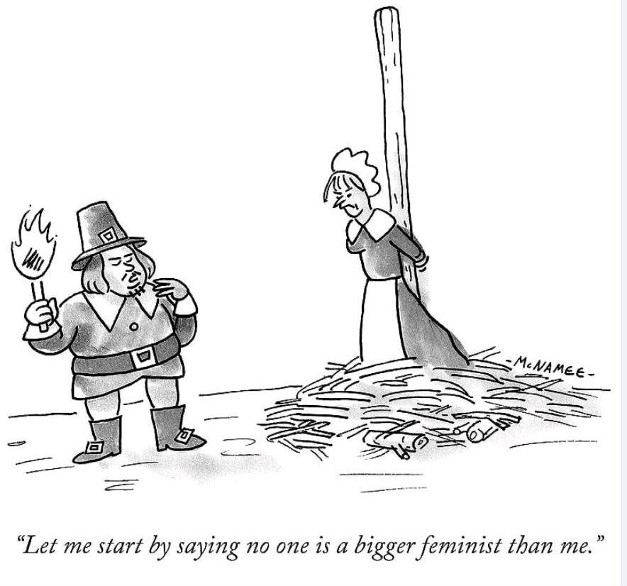 May be an image of text that says '-MENAMEE- -MENAMEE- "Let me start by saying no one is a bigger feminist than me." " " 5.7K Like 3K comments 2.2K shares Comment Share'