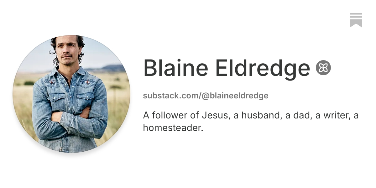 Blaine Eldredge | Substack