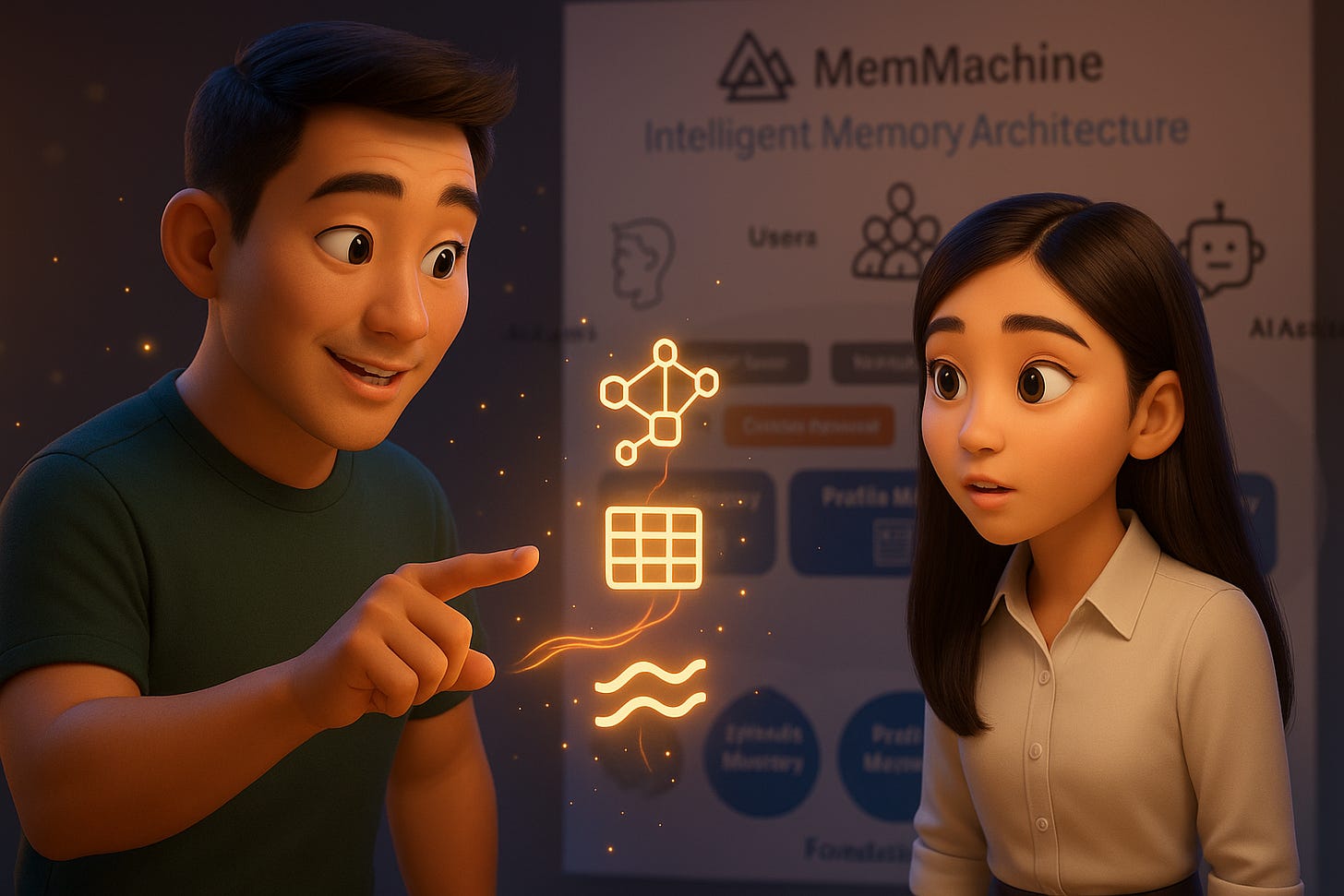 MemMachine AI memory management interface from Jing,  featured in Build to Launch Friday at buildtolaunch.ai - how domain experts build enterprise-grade memory systems with AI collaboration and open-source conviction.