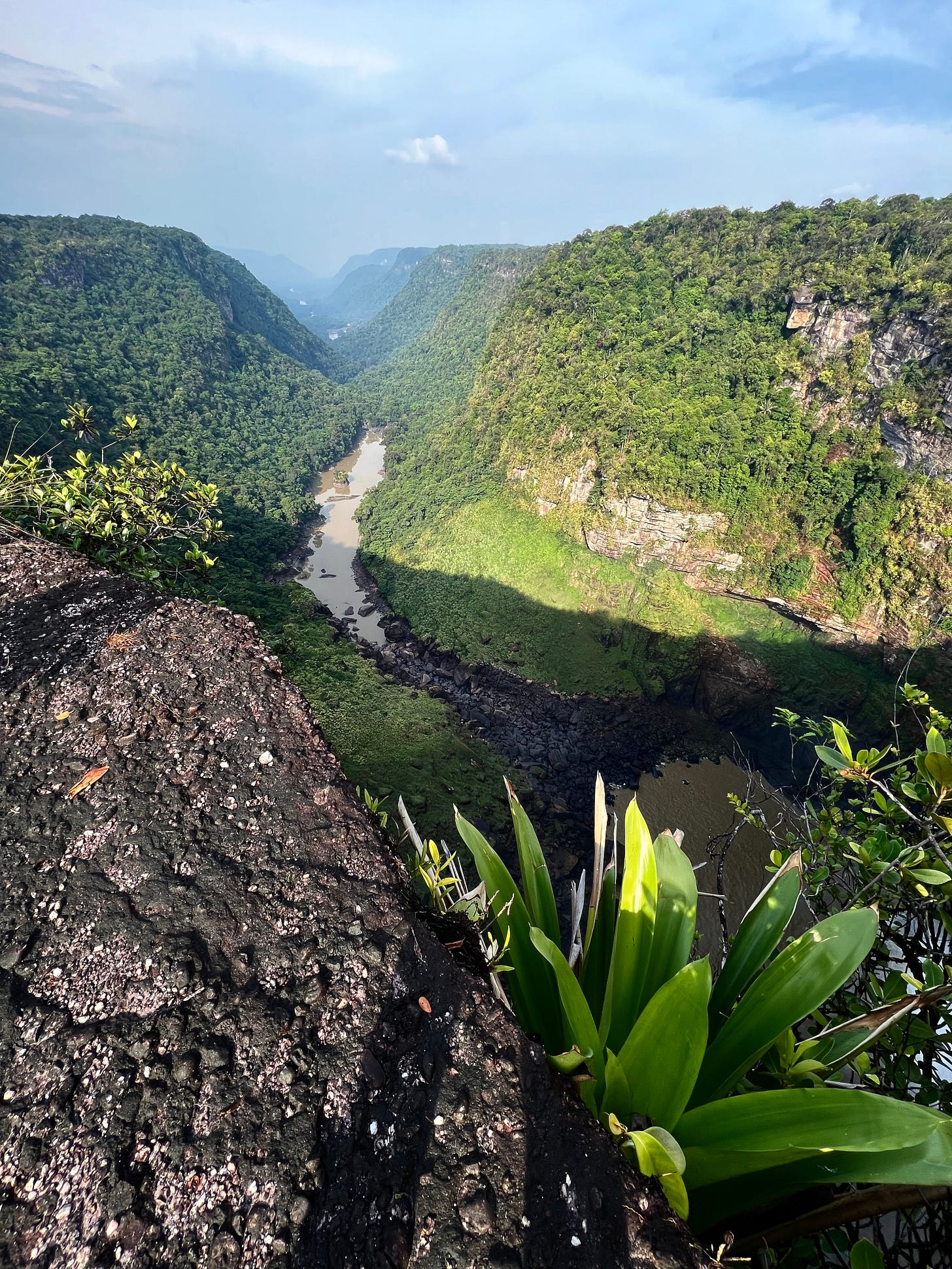 The Potaro River gorge below Kaieteur Falls, Guyana