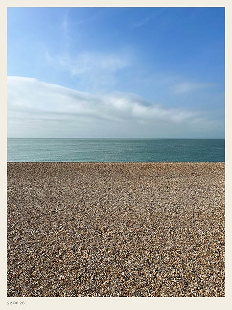 A selection of shots of the English coast