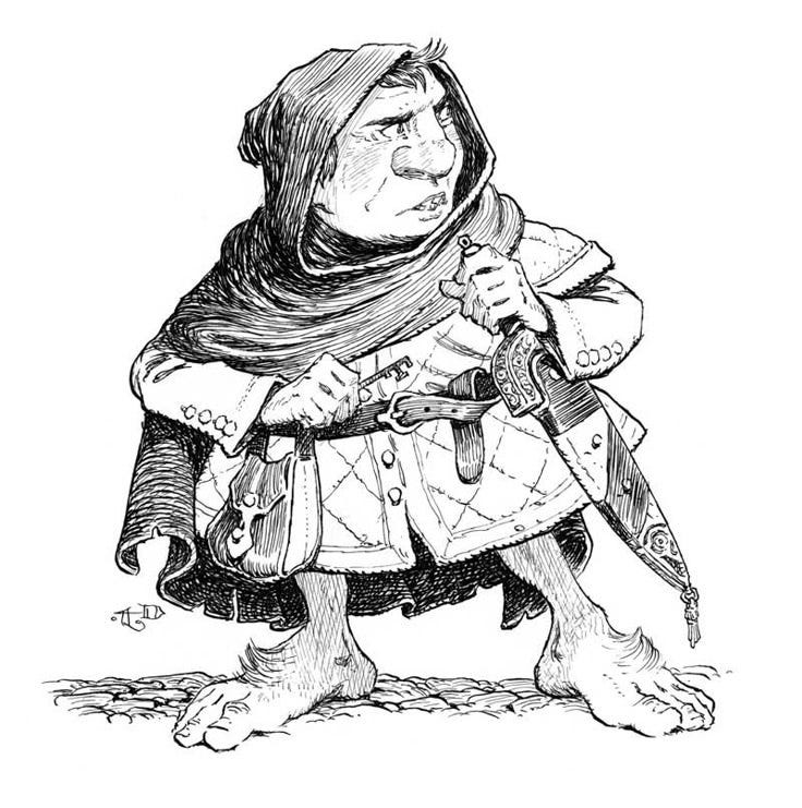 halfling-thief.jpg 800×805 пикс | Character sketches, Character art ...