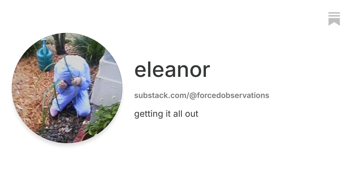 Eleanor | Substack