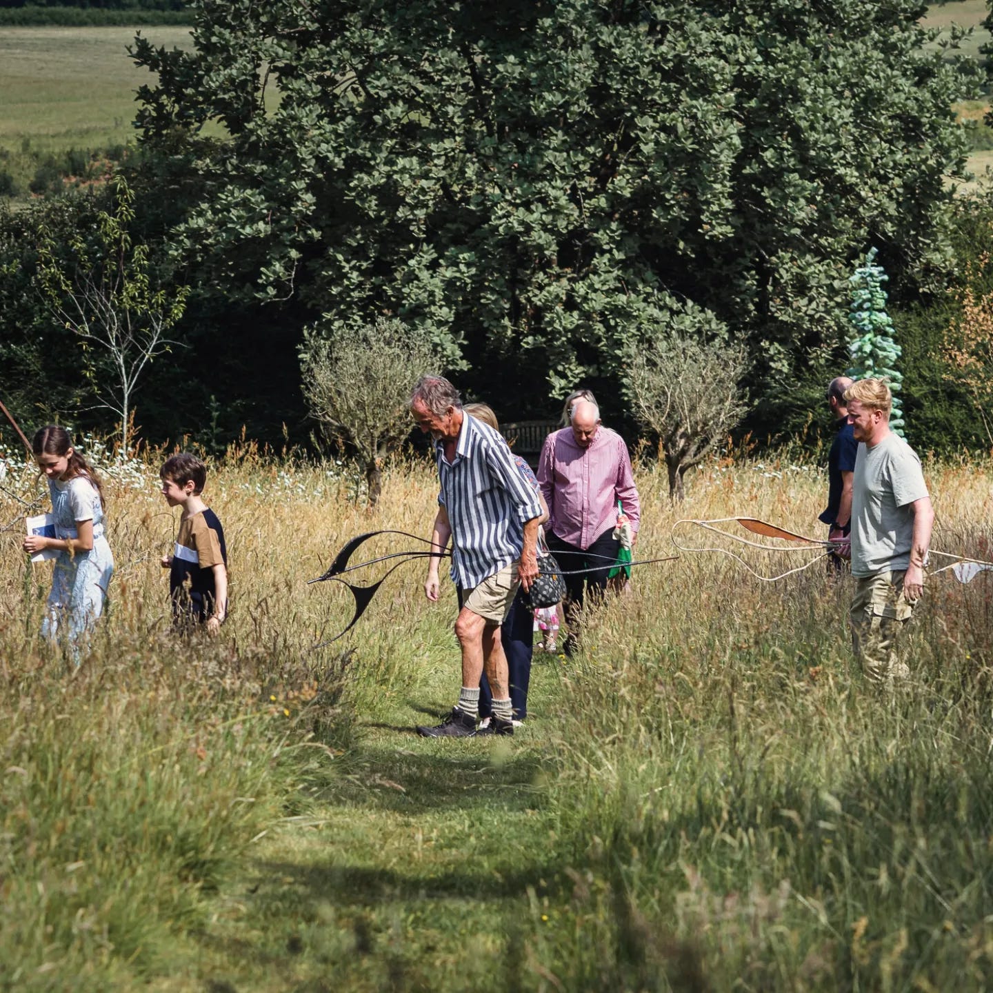 People visiting Exeter Capability Brown Gardens