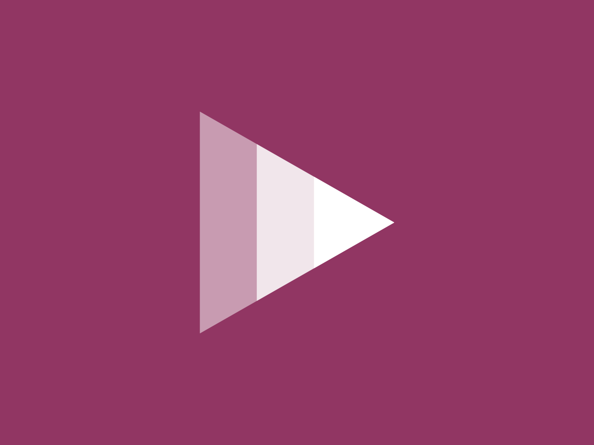 maroon background with a white triangle on it oriented like a play button maroon background with a white triangle on it oriented like a play button