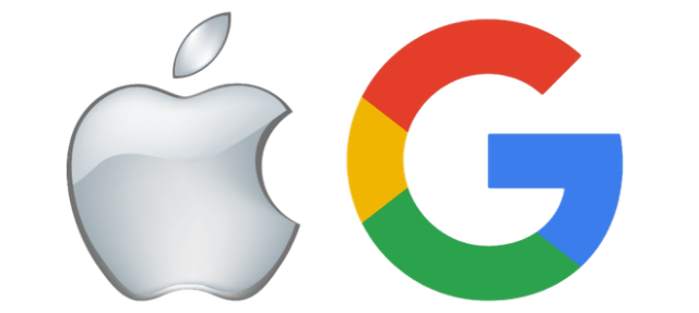 Apple Google logos Apple Google logos