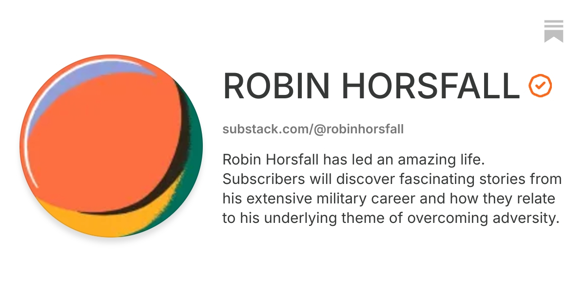 ROBIN HORSFALL | Substack