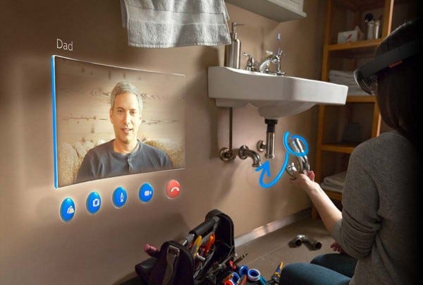 microsoft using skype for holo lens 2015 images microsoft using skype for holo lens 2015 images