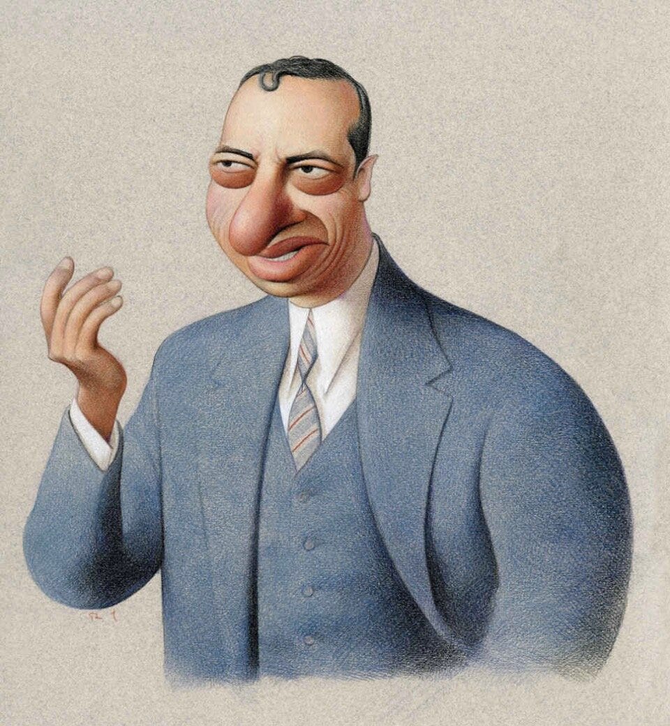Richard Thompson draws New York Governor Mario Cuomo Richard Thompson draws New York Governor Mario Cuomo