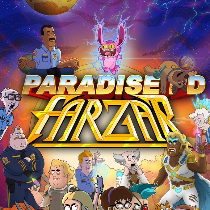 paradise pd & farzar characters