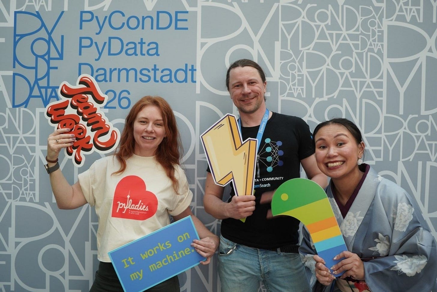 Alexey and others at PyConDE Darmstadt 2026