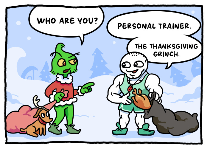 stonetoss comic about Thanksgiving and the grinch