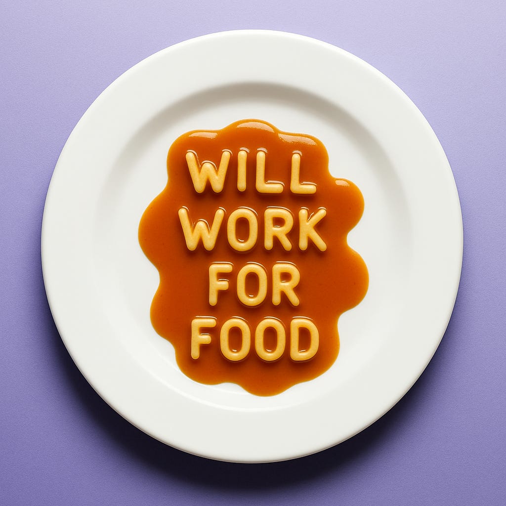 Will work for food