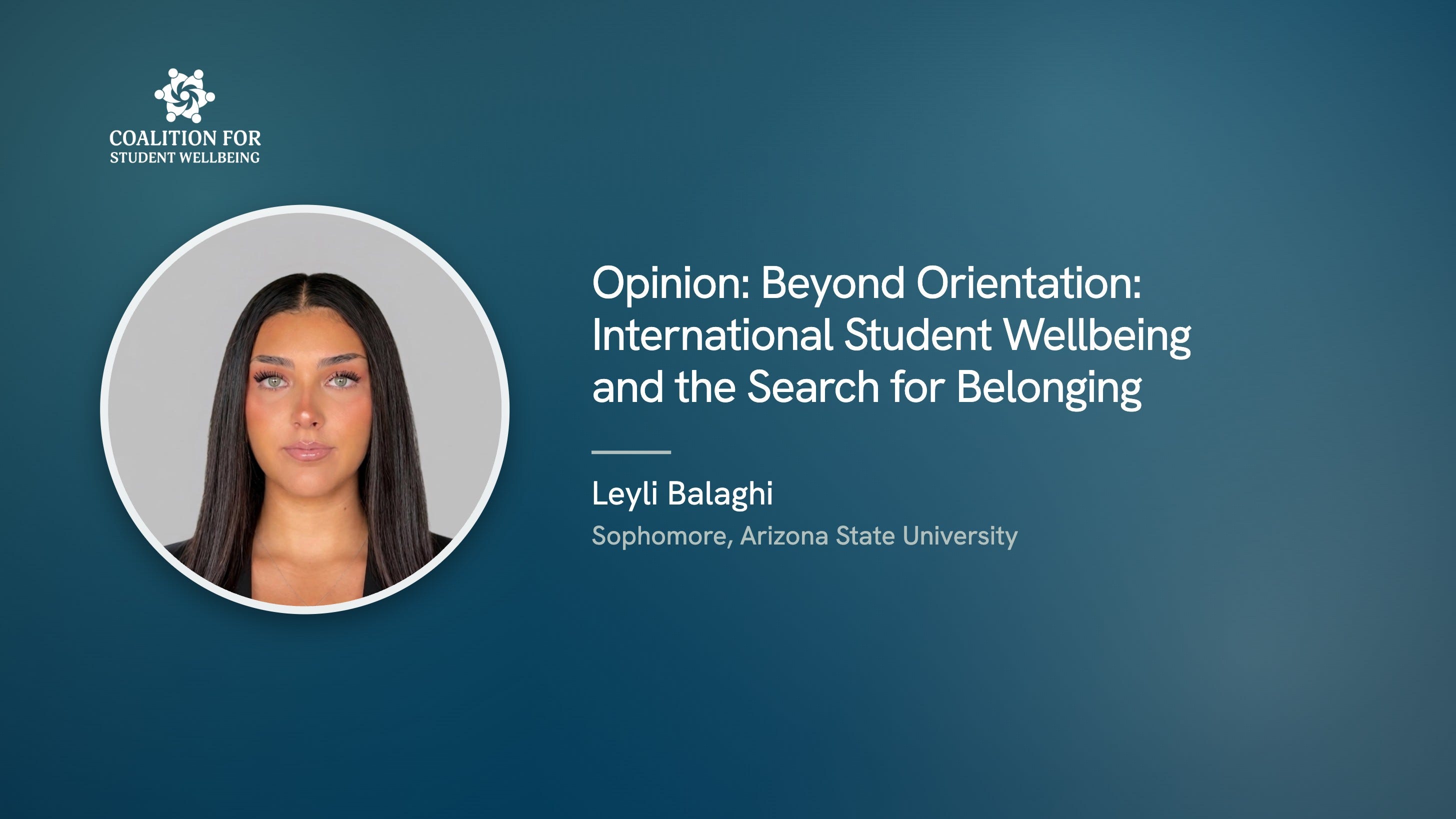 OPINION: Beyond Orientation: International Student Wellbeing and the Search for Belonging