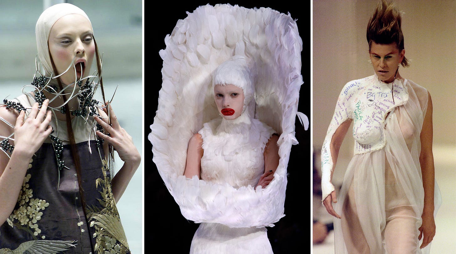 How Alexander McQueen's grotesque creations wrecked the runway | PBS News