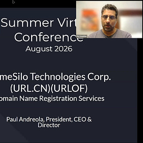 NameSilo Technologies Corp. (CSE:URL) (URLOF) - Summer 2026 Virtual Conference, Day 1