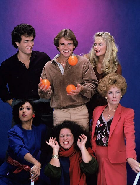 six photos of 80s Sitcoms
