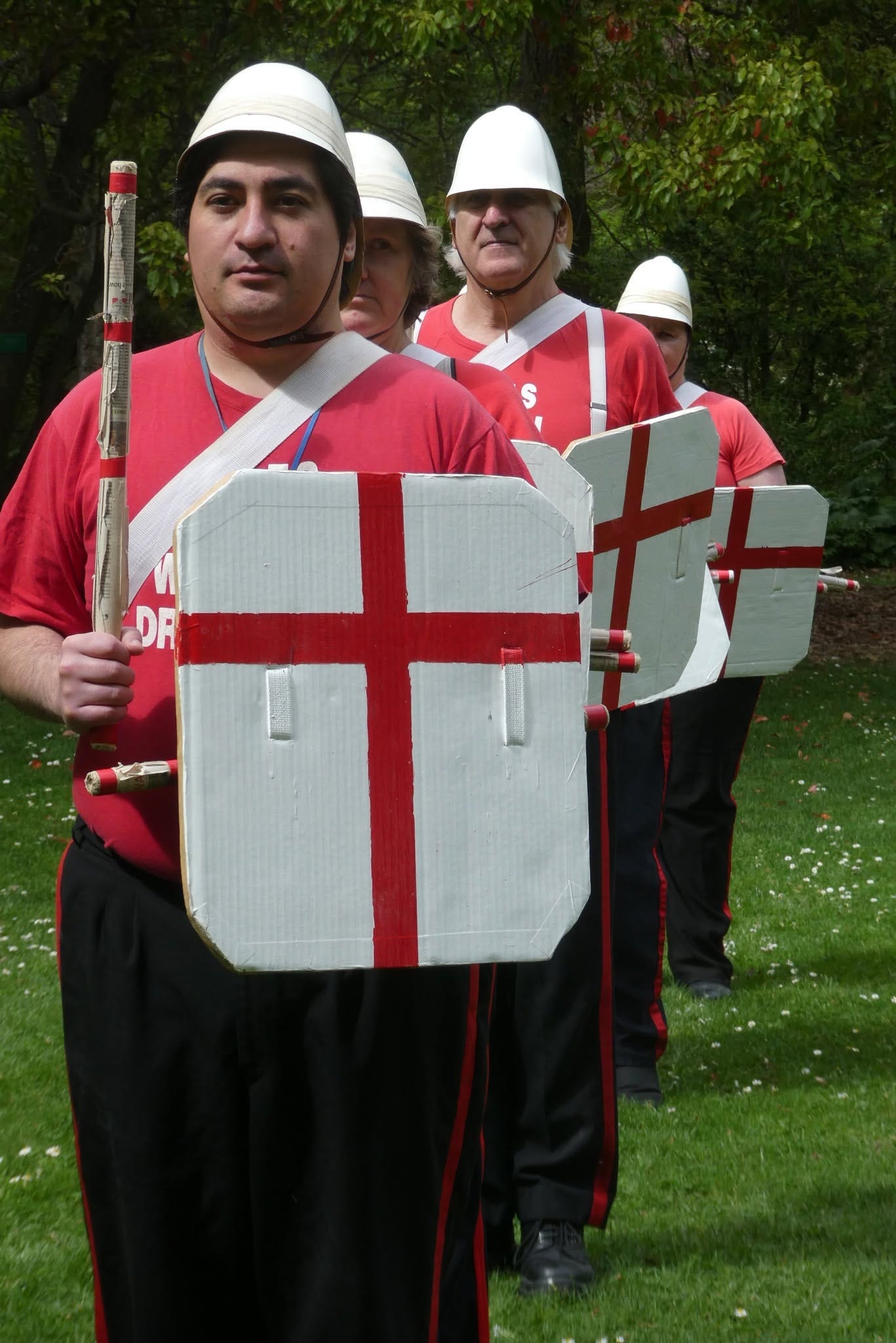 Marching in