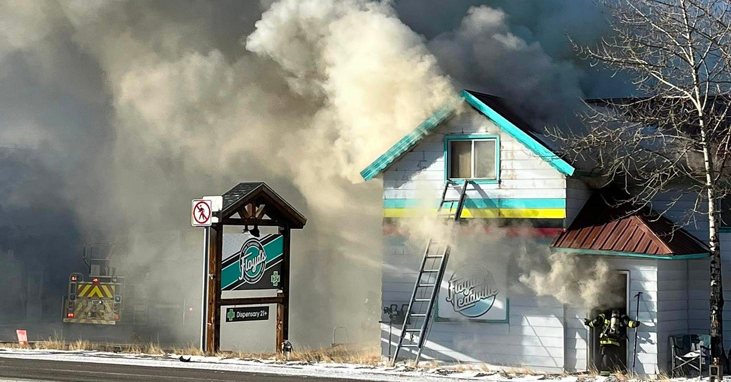 Dispensary fire prompts air quality concerns in Leadville