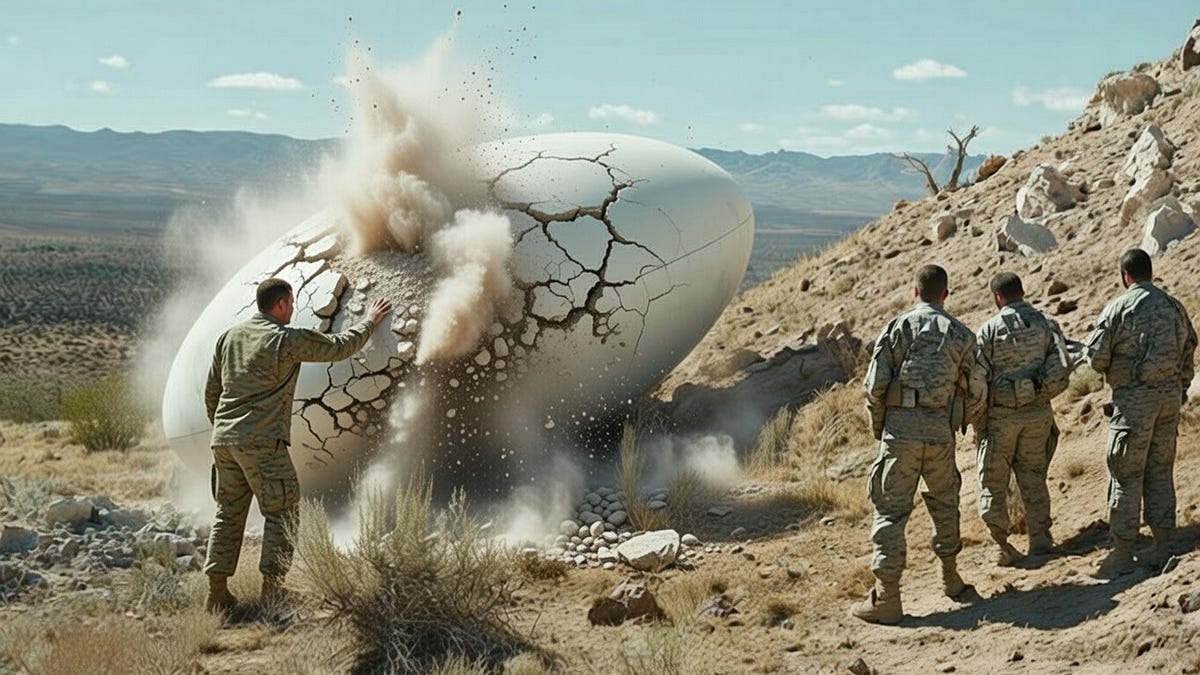 UFOs have a security triger, where the materials “know” they’re in the “wrong hands” self-destruct to prevent full replication or understanding.