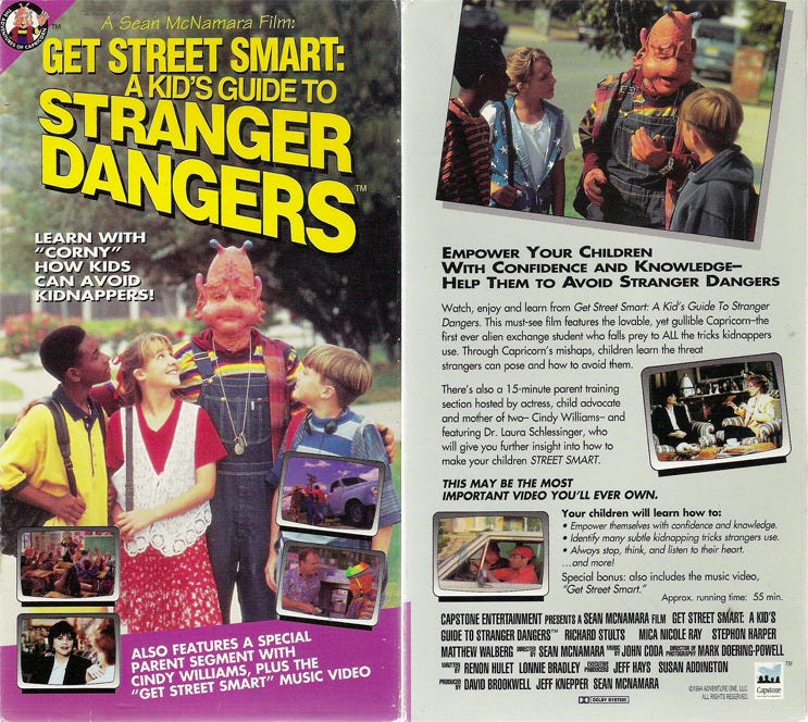 Get Street Smart: A Kids's Guide To Stranger Dangers (1994) – @itsvideoboom on Tumblr Get Street Smart: A Kids's Guide To Stranger Dangers (1994) – @itsvideoboom on Tumblr