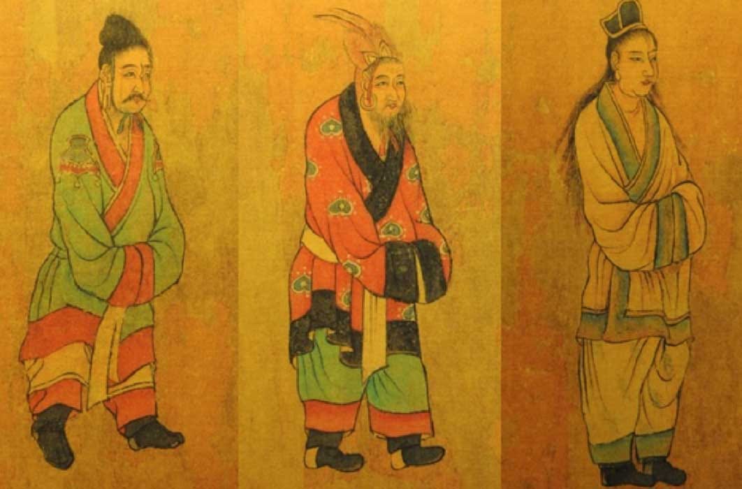 7th century Tang dynasty painting of envoys from the Three Kingdoms of Korea: Baekje, Goguryeo, and Silla (Public Domain)