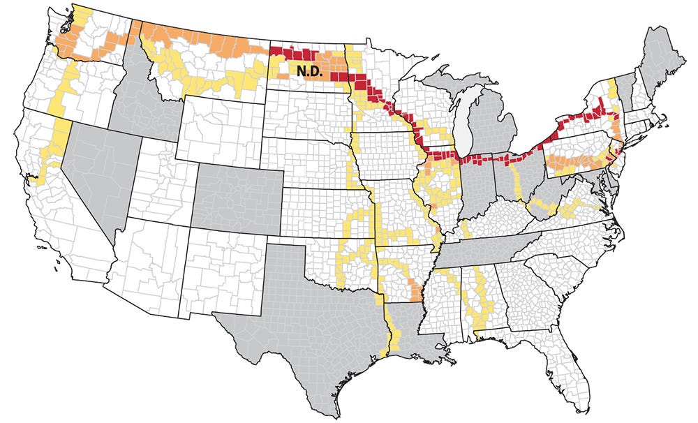 Map of Crude Oil Transported by Rail - WSJ.com Map of Crude Oil Transported by Rail - WSJ.com