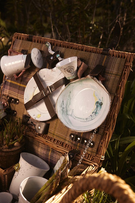Bibi van der Velden's new tableware collection, in collaboration with ceramicist Anouk Kramer