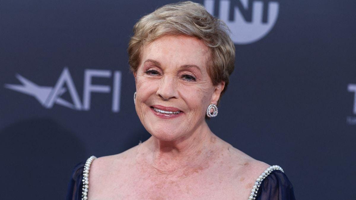 Julie Andrews revealed helicopter downdrafts repeatedly knocked her down while filming the opening of 'The Sound of Music.' Julie Andrews revealed helicopter downdrafts repeatedly knocked her down while filming the opening of 'The Sound of Music.'