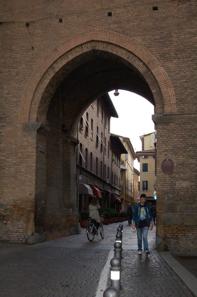 One of the gates of the old town walls, Bolgona
