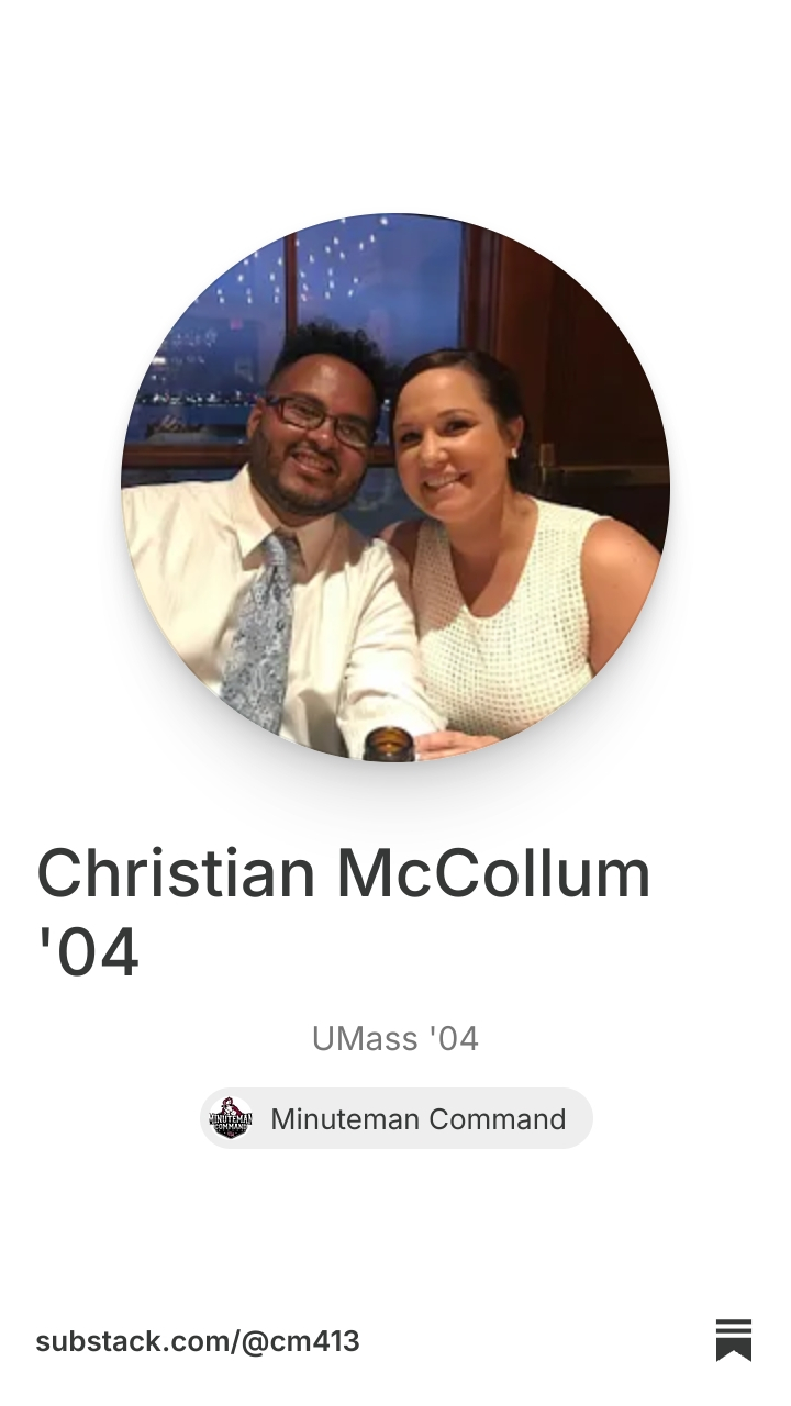 Christian McCollum '04 | Substack