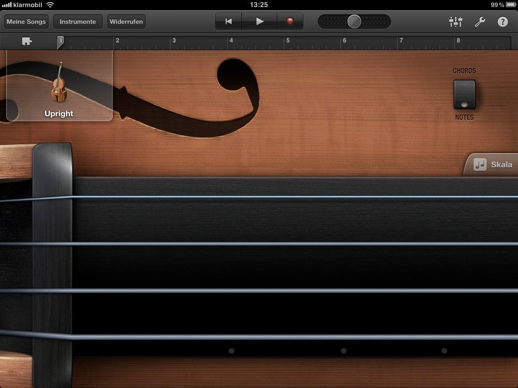 Garageband upright bass