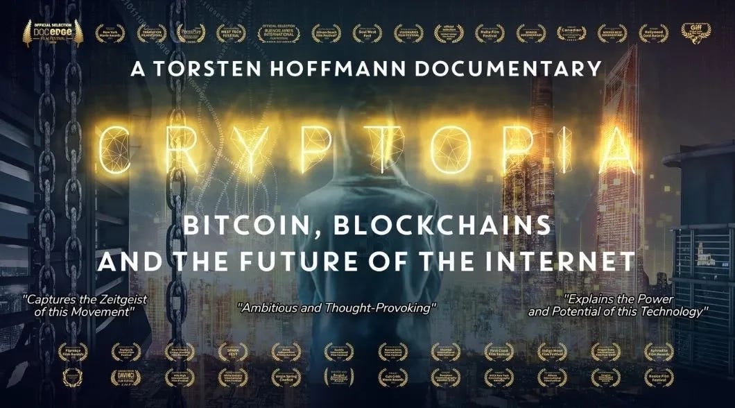 Le Film du Dimanche - Cryptopia: Bitcoin, Blockchains et le futur  d'Internet | Citéco