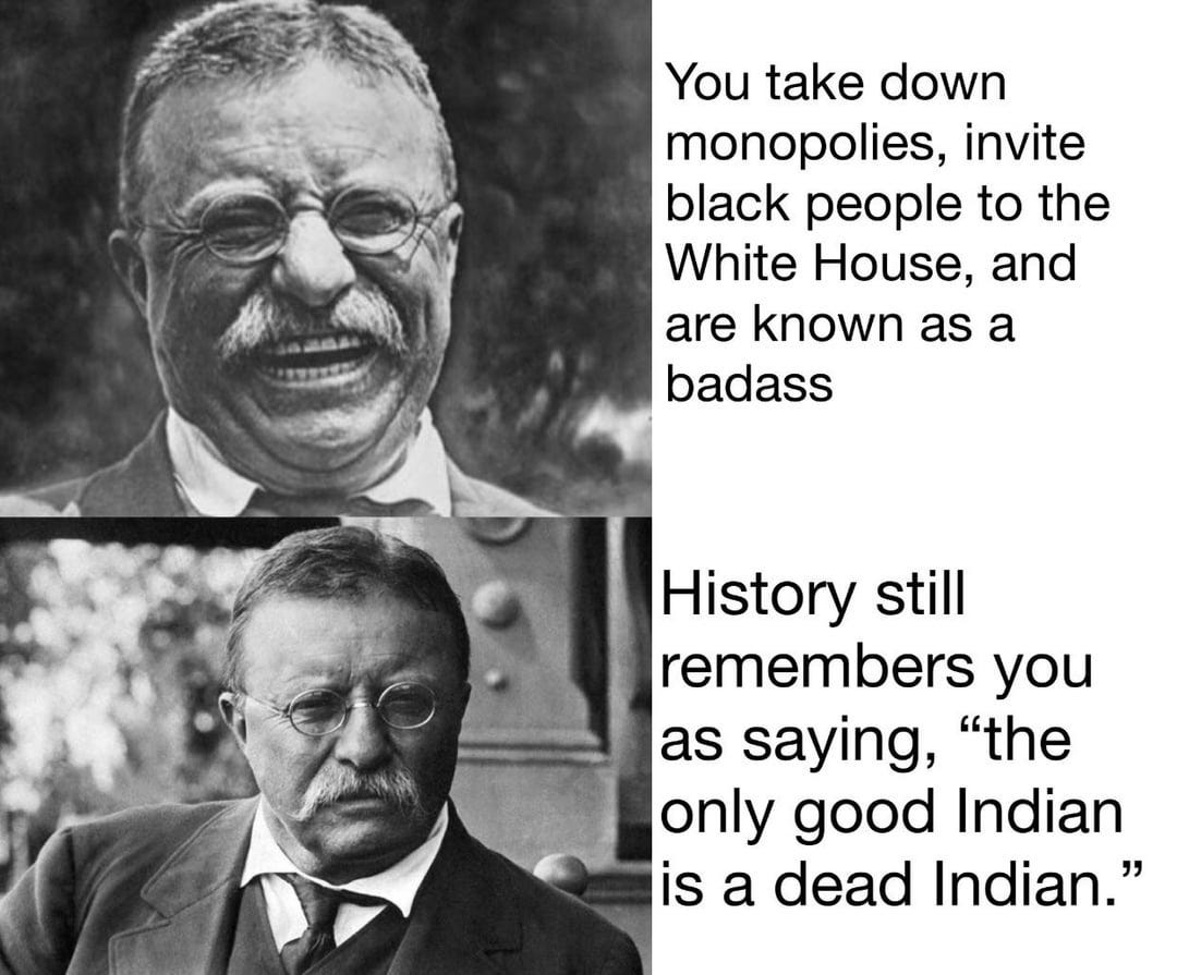 Just because your heroes are mostly good doesn't mean you should leave out  the bad. : r/HistoryMemes