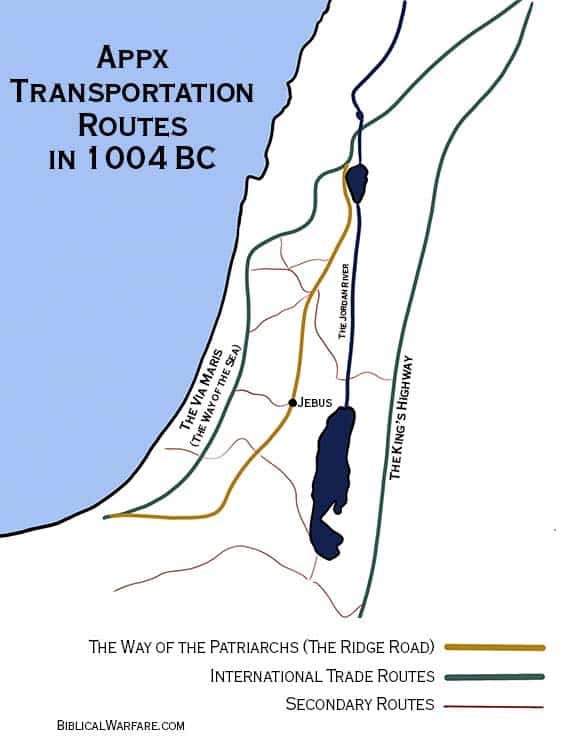 Transportation routes when Jerusalem became the city of David Transportation routes when Jerusalem became the city of David