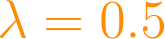 \lambda = 0.5