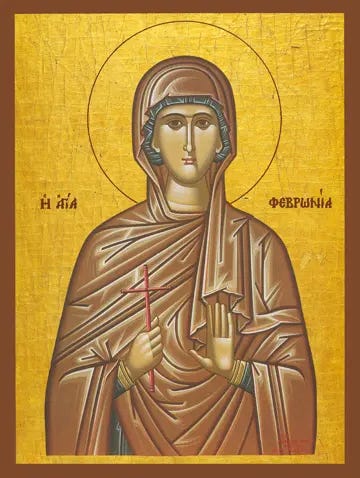 Icon of St. Febronia of Nisibis – S368 Icon of St. Febronia of Nisibis – S368